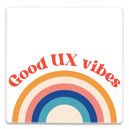 Good UX vibes - acrylic square magnet